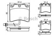 Комплект тормозных колодок BOSCH 0 986 494 041