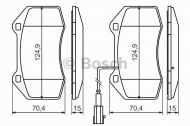 Комплект тормозных колодок BOSCH 0 986 494 228