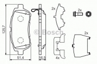 Комплект тормозных колодок BOSCH 0 986 494 320