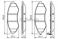 Комплект тормозных колодок BOSCH 0 986 494 343