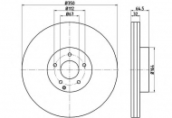 Тормозной диск HELLA PAGID 8DD 355 115-401