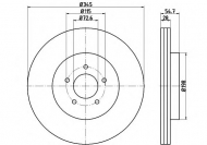 Тормозной диск HELLA PAGID 8DD 355 115-471