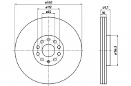 Тормозной диск HELLA PAGID 8DD 355 117-201
