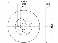 Тормозной диск HELLA PAGID 8DD 355 114-781