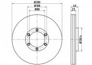 Тормозной диск HELLA PAGID 8DD 355 115-231