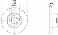 Тормозной диск HELLA PAGID 8DD 355 117-961