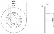 Тормозной диск HELLA PAGID 8DD 355 118-041