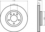 Тормозной диск HELLA PAGID 8DD 355 104-101