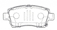 Комплект тормозных колодок ASVA AKD-0509