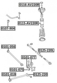 Подвеска ASVA 0101-075