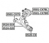 Подвеска ASVA 0501-CX7BR