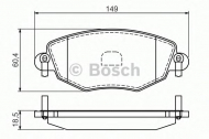 Комплект тормозных колодок BOSCH 0 986 494 026