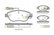 Комплект тормозных колодок STARLINE BD S324
