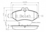 Комплект тормозных колодок BOSCH 0 986 TB2 046