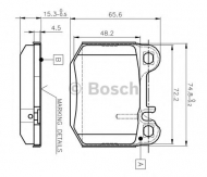 Комплект тормозных колодок BOSCH 0 986 TB2 053