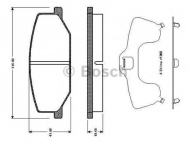 Комплект тормозных колодок BOSCH 0 986 TB2 100