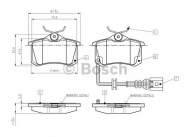 Комплект тормозных колодок BOSCH 0 986 TB2 141