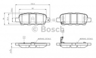 Комплект тормозных колодок BOSCH 0 986 TB2 417