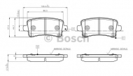 Комплект тормозных колодок BOSCH 0 986 TB3 106