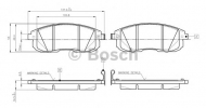Комплект тормозных колодок BOSCH 0 986 TB3 140