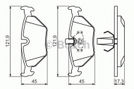 Комплект тормозных колодок BOSCH 0 986 494 009