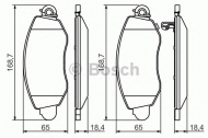 Комплект тормозных колодок BOSCH 0 986 494 047