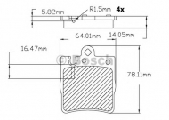 Комплект тормозных колодок BOSCH F 03B 150 088