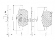 Комплект тормозных колодок BOSCH F 03B 150 293