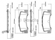 Комплект тормозных колодок BOSCH F 03B 150 407