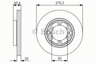 Тормозной диск BOSCH 0 986 479 R40