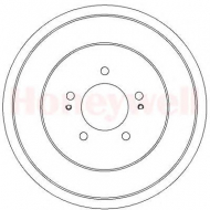 Тормозный барабан BENDIX 329334B