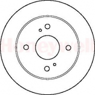 Тормозной диск BENDIX 561515B