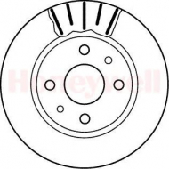 Тормозной диск BENDIX 562122B