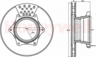 Тормозной диск BENDIX 562481B