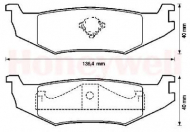 Комплект тормозных колодок BENDIX 571516B