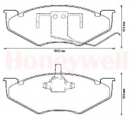 Комплект тормозных колодок BENDIX 571518B