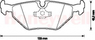Комплект тормозных колодок BENDIX 571546B