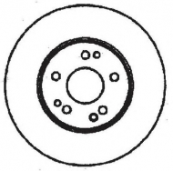 Тормозной диск BENDIX 561572B