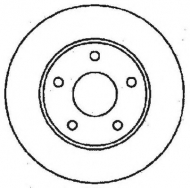 Тормозной диск BENDIX 561451B