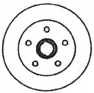Тормозной диск BENDIX 561493B