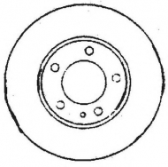 Тормозной диск BENDIX 561553B