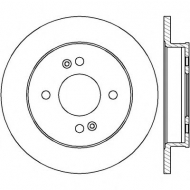 Тормозной диск BENDIX 562429B