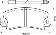 Комплект тормозных колодок BENDIX 571337B