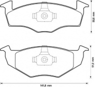Комплект тормозных колодок BENDIX 571939B