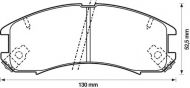 Комплект тормозных колодок BENDIX 572317B