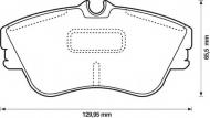 Комплект тормозных колодок BENDIX 573050B