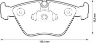 Комплект тормозных колодок BENDIX 573161B