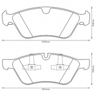 Комплект тормозных колодок BENDIX 573175B