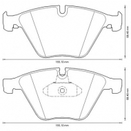 Комплект тормозных колодок BENDIX 573305B