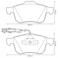 Комплект тормозных колодок BENDIX 573350B